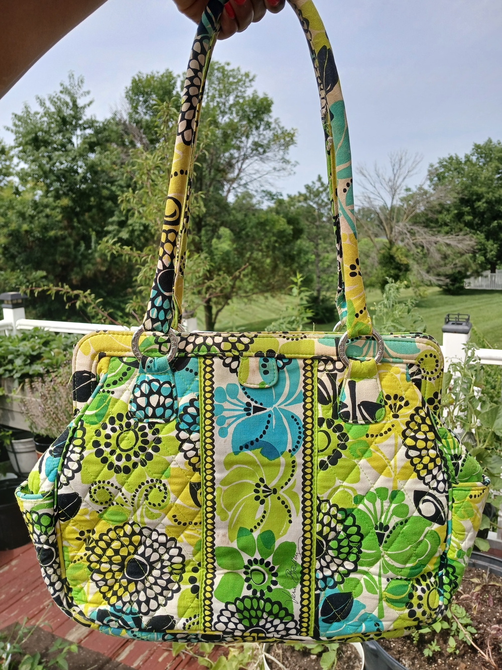 Vera Bradley Lime's Up Frame Bag